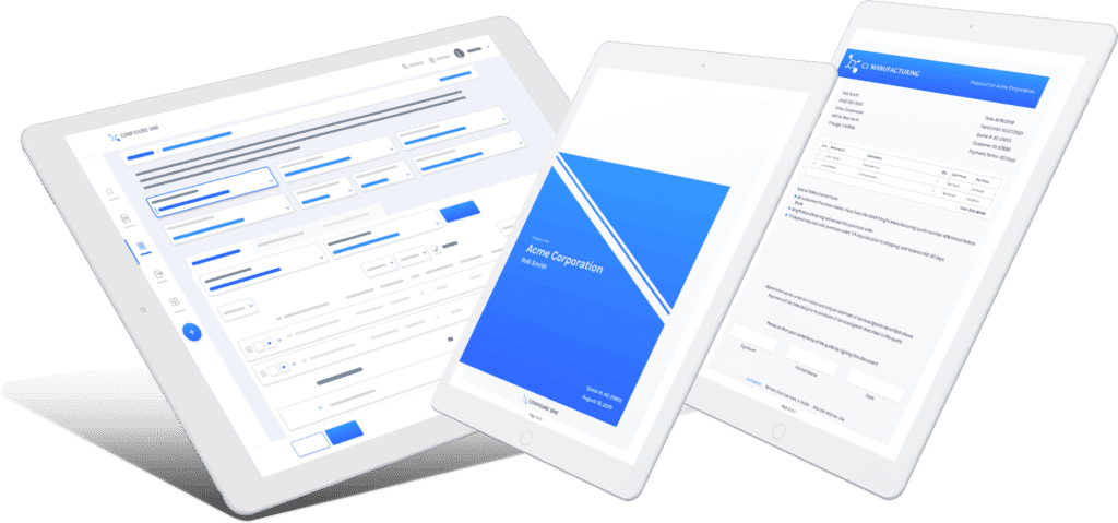 product configurator Tablet