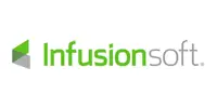 Infusionsoft logo features a green and gray abstract symbol on the left, complemented by the text Infusionsoft in matching colors. Perfectly paired with LeadMethod, it represents seamless integration and enhanced efficiency.
