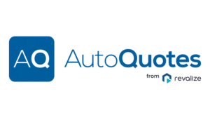 Logo of AutoQuotes, featuring the letters AQ in a blue square followed by the company name, symbolizing its role as an Integration Hub for AQ.