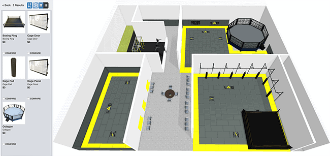 3D Gym space