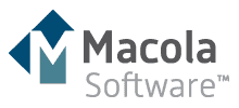 The Macola Software logo features a stylized blue and white M, complemented by the gray wording Macola Software™, symbolizing excellence. Explore how Macola and its axonom partners drive innovative solutions for businesses worldwide.
