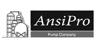Logo of AnsiPro Pump Company with industrial tower graphics on the left, now featuring a seamless integration with our pump selection portal.