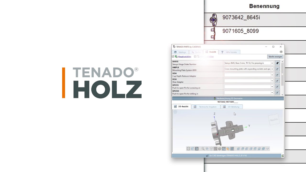 TENADO PARTS für TENADO HOLZ